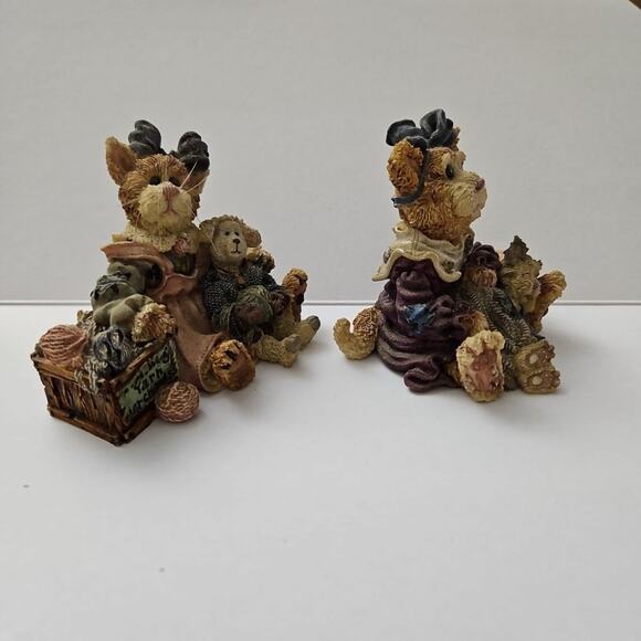 Boyds Bears Purrstone Clawdette Fuzzface & Wuly / Maddy Puddytat Cat Nap 1999 - Picture 9 of 16